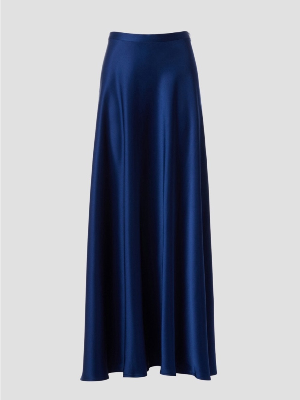 Ralph Lauren Deep Blue Satin Maxi Skirt